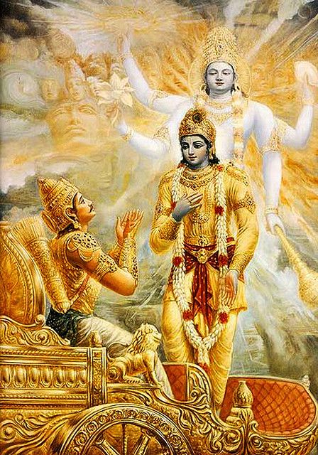 Lord Krishna and Arjuna - Bhagwad Gita